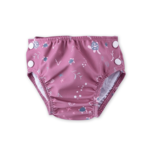 Wasbare Zwemluier – Turtle Mauve – Popolini