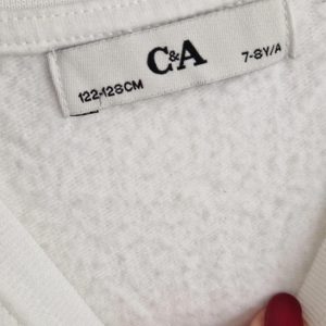 122 128 – C&A thermo shirt wit (1025jac)