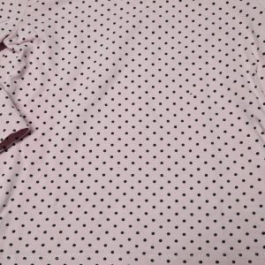 086 – H&M stippen colshirt roze (1125nic)