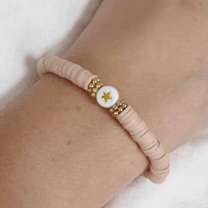 Armband katsuki beige ster