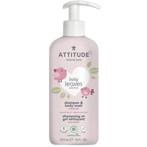 Baby Shampoo & Body Wash – Geurvrij – 473 ml – Attitude Baby Leaves
