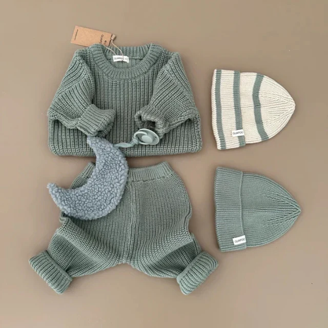 Guapoo beanie streep thyme - Afbeelding 3