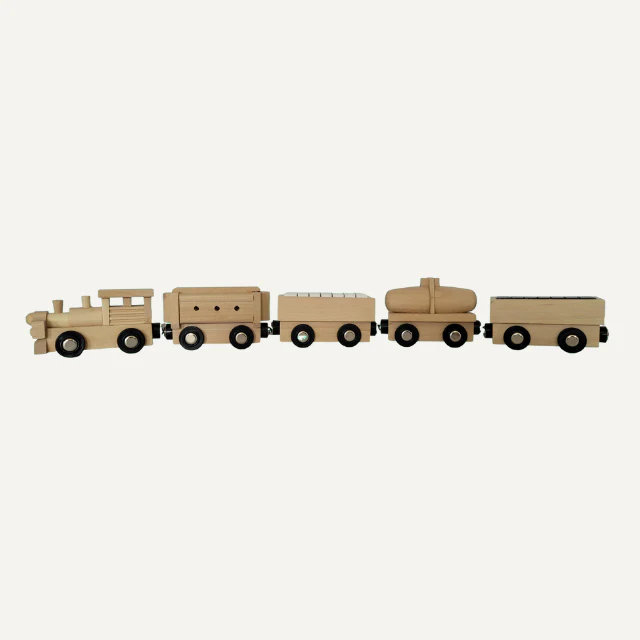 Houten treinset