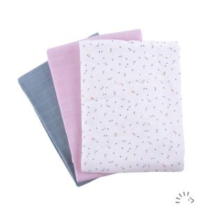 Hydrofiele Doeken – Biologisch Katoen – Rose Garden – 3 stuks – Popolini