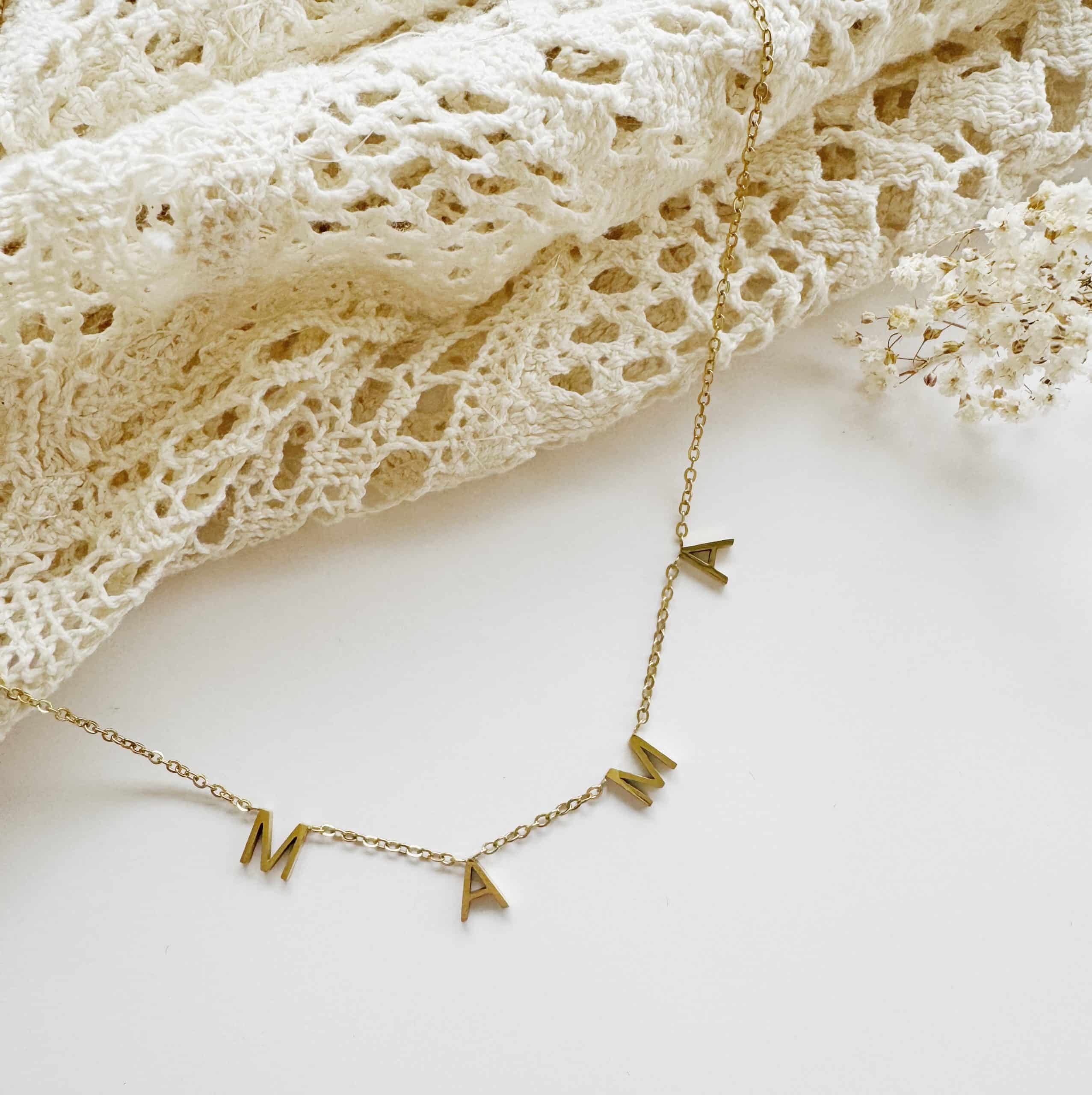 Mama ketting RVS Moederdag Goud - Afbeelding 2