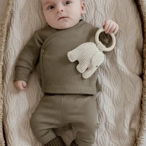 Softie | Overslagshirt rib olive