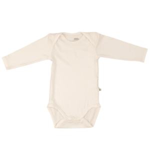 Baby Romper Lange Mouw – Bamboe – Ecru – Les Enfants