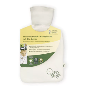 Natuurrubber Kruik Met Biologische Hoes (0,8 l) – Grünspecht