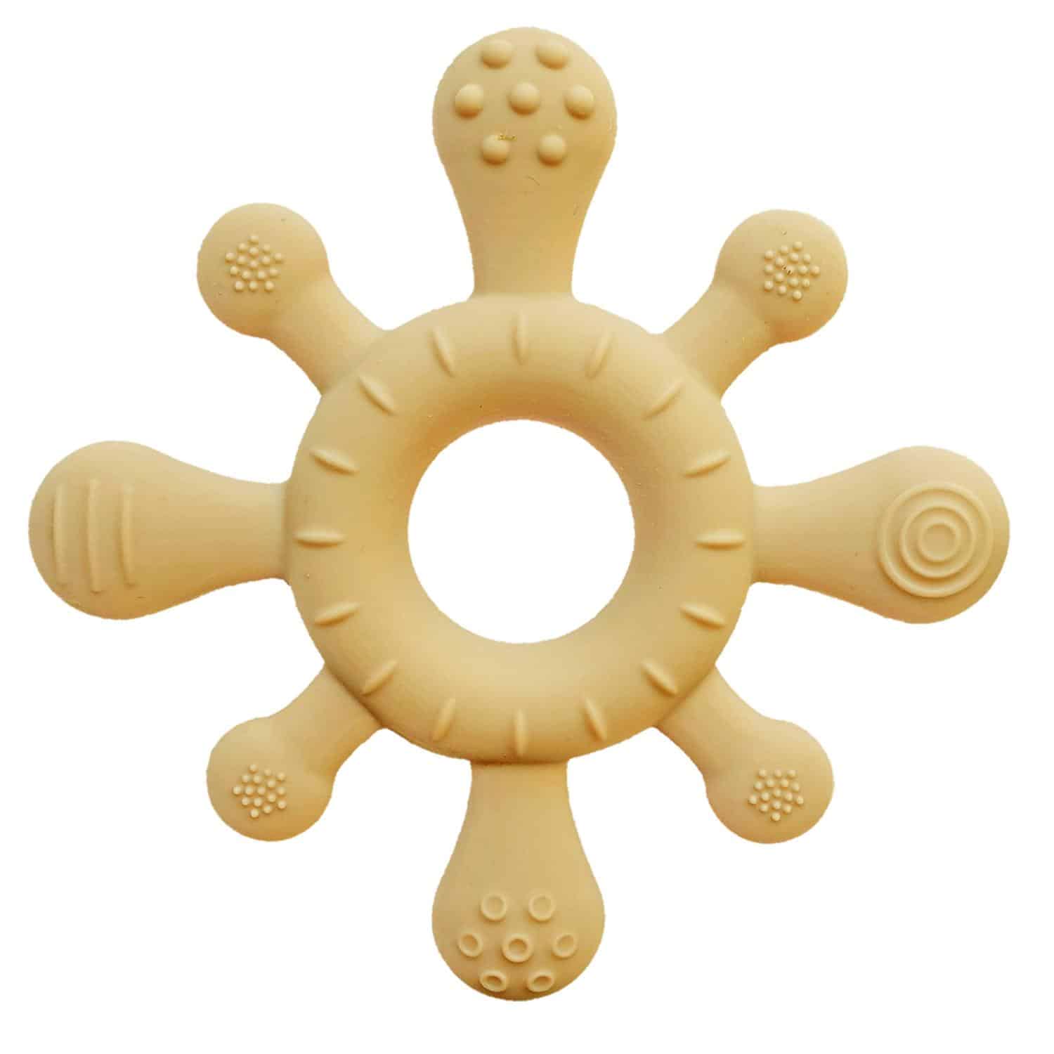 Siliconen Bijtspeeltje – Coral Sun Geel – Summerville Organic