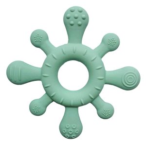 Siliconen Bijtspeeltje – Coral Cameo Groen – Summerville Organic
