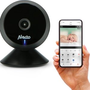 Alecto Wifi Babyfoon met Camera en App – Full HD – Melding bij beweging en geluid – SMARTBABY5BK – Zwart