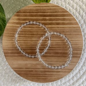 Bergkristal kogelarmband 6mm dames