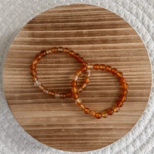 Carneool kogelarmband 6mm kind