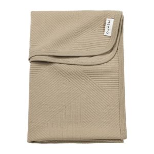Babydeken puur taupe