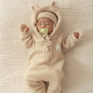 Babywinterpakje merino wol vanille