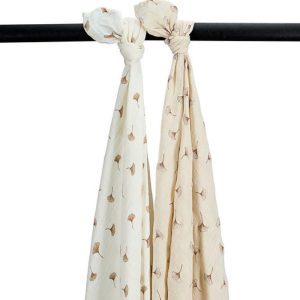 Meyco hydrofiele swaddle 2 pack ginkgo