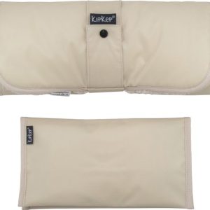 KipKep Napper Combi Verschonings-set Teddy – kleur Cookie – beige – verschoonmatje en luier-etuitje – rPET – wasbaar – waterafstotende zijde – zandkleur