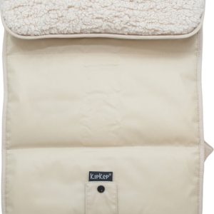 KipKep Napper Verschoningsmatje met teddy – Cookie – verschoonmatje – rPET – wasbaar – waterafstotende zijde – zandkleur beige