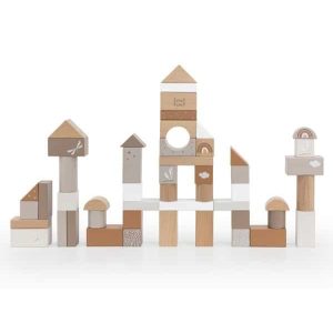 Houten Blokken Nougat – 50 stuks – Label Label