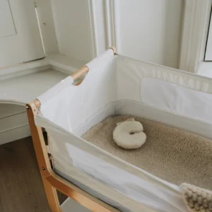 Kico label beige onderlegger voor wieg / cosleeper / ledikant