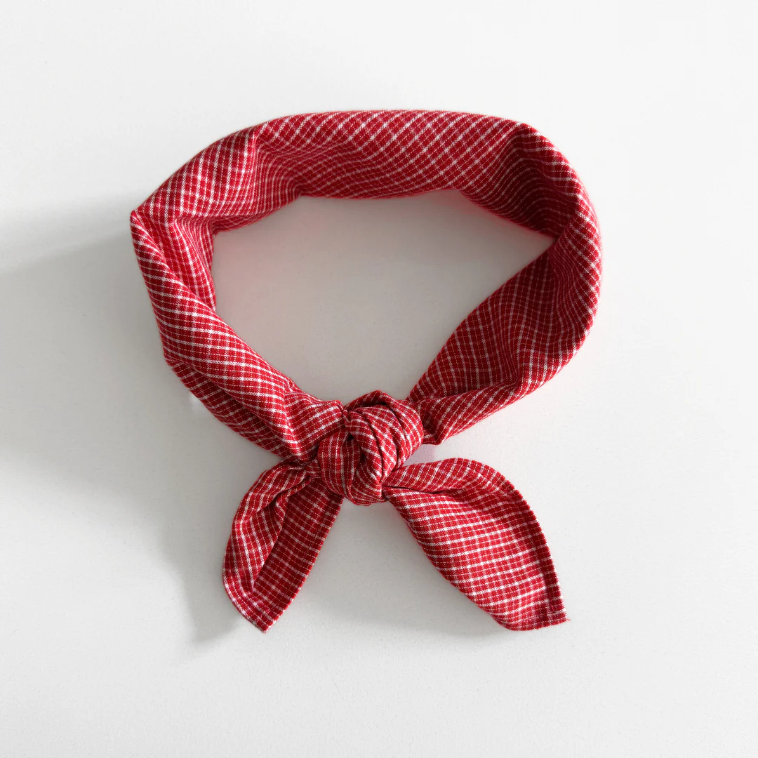 Rood geruite sjaal voor baby en kids