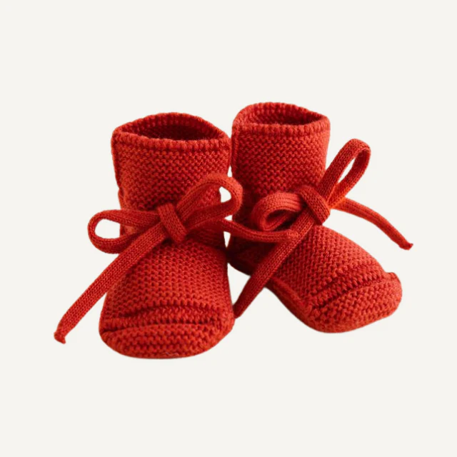 Hvid slofjes van merinowol red - Afbeelding 2