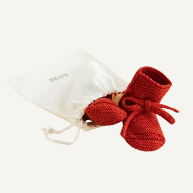 Hvid slofjes van merinowol red - Afbeelding 4