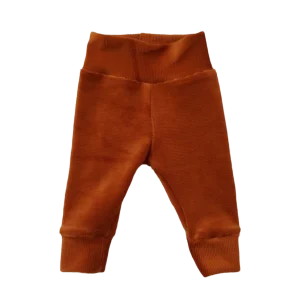 Broekje soft rib cognac