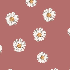 Flared pants bloemen oud roze